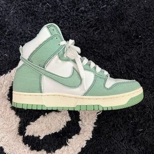 Green Enamel Nike Dunks